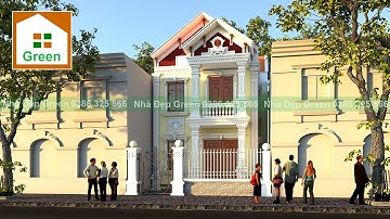 Nhà Đẹp Green | Mẫu Nhà 2 Tầng Tân Cổ Điển Đẹp Tại Hà Đông - Hà Nội