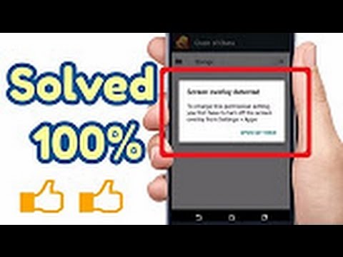 100% Solved Turn Off Screen Overlay Detected | Any Android