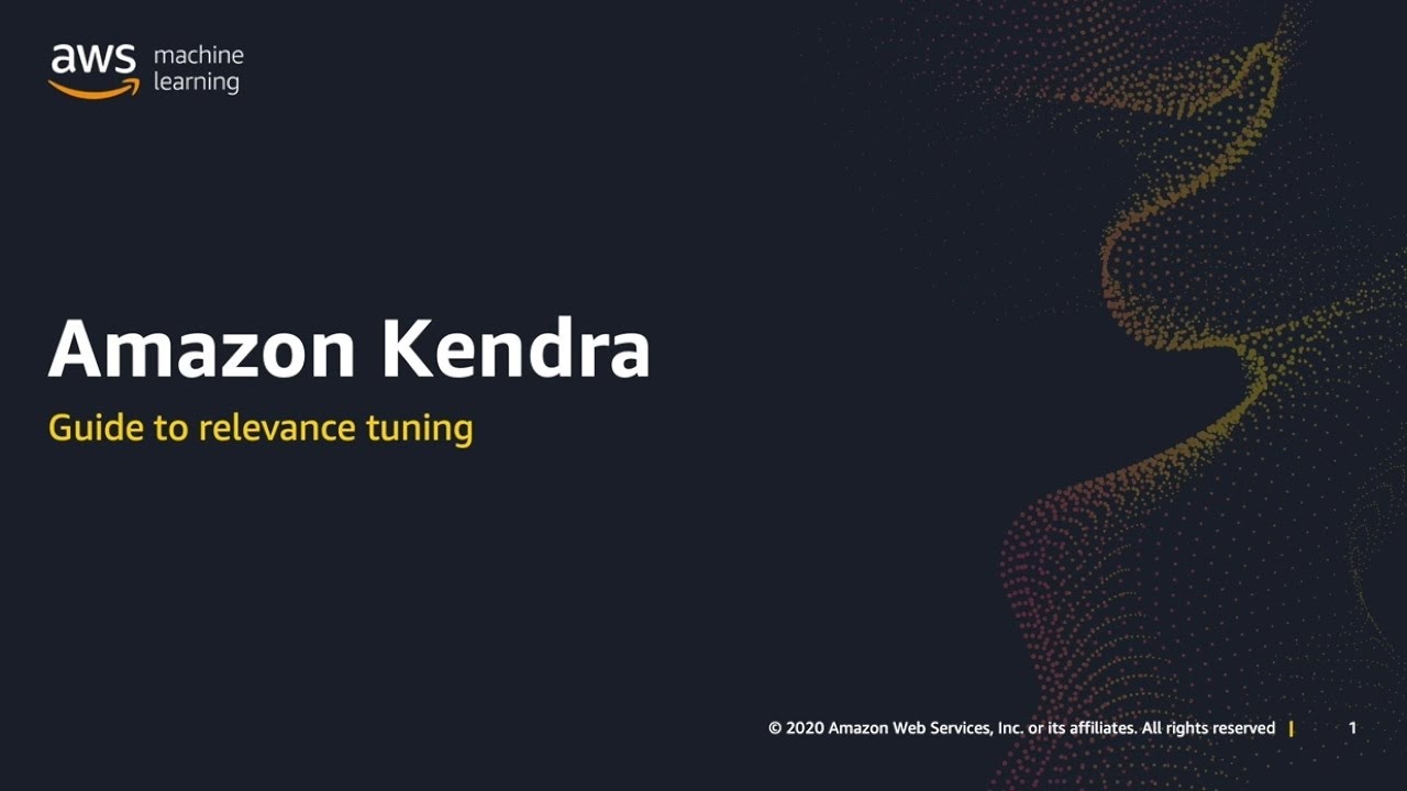 Amazon Kendraによる検索結果のチューニング | Amazon Web Services ブログ