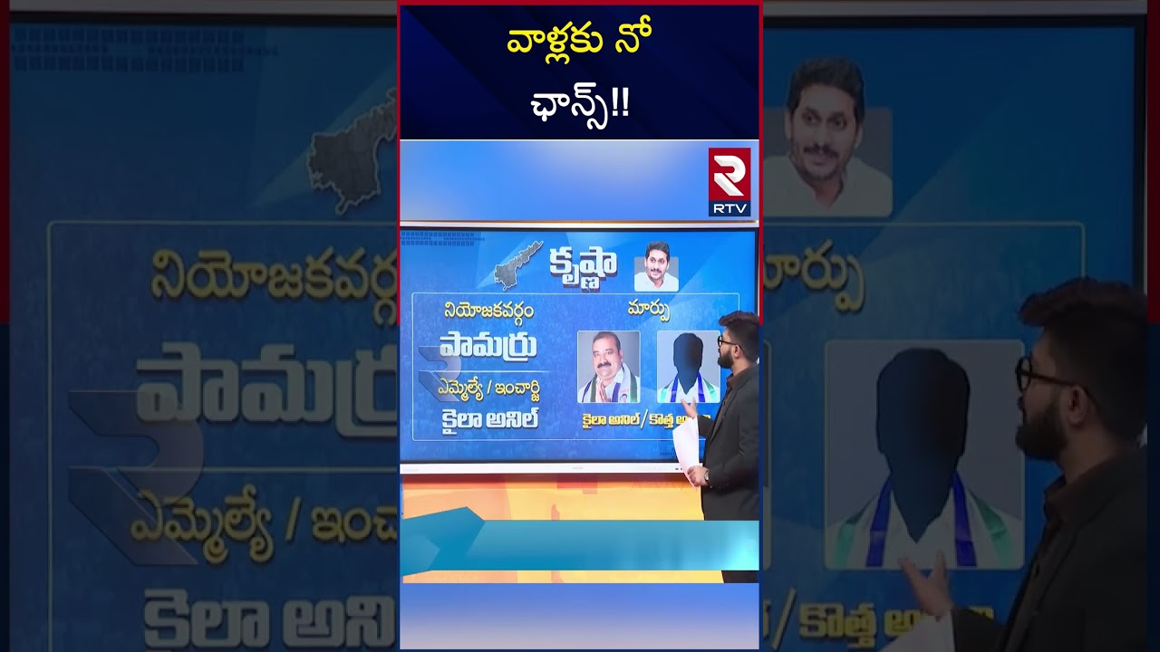 వాళ్లకు నో ఛాన్స్ ! Krishna District YCP MLA Candidates Change | CM Jagan | RTV