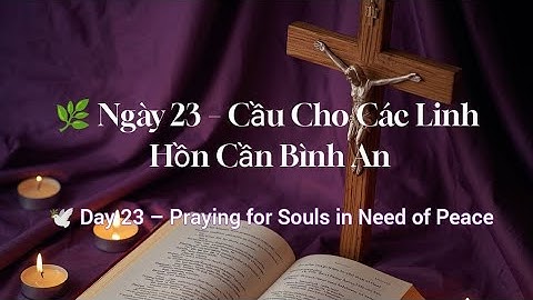 Ngày 23 – Cầu Cho Các Linh Hồn Cần Bình An | Souls in Need of Peace