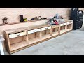 "Pony Walls" Workbench with Built in Miter Saw