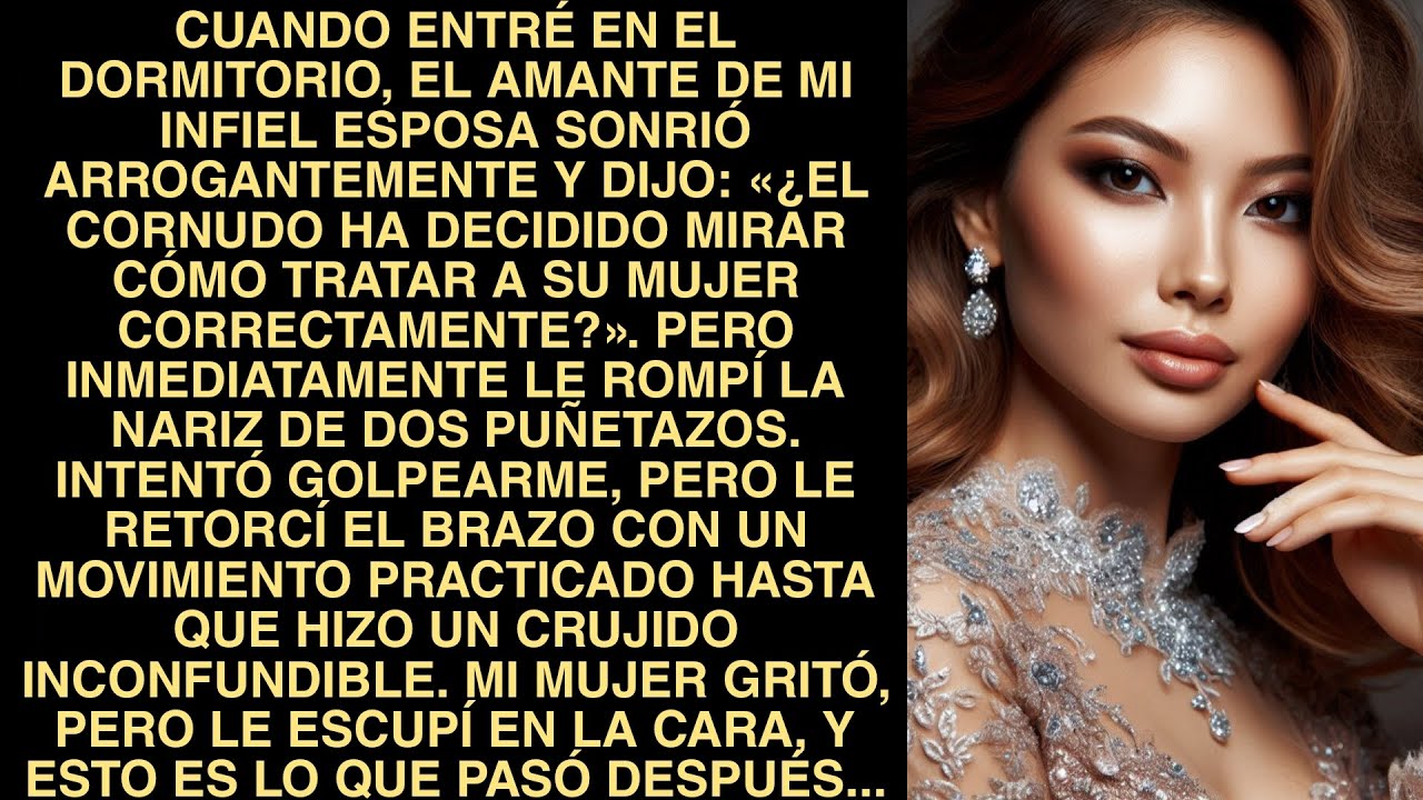 Cuando Entré En El Dormitorio, El Amante De Mi Infiel Esposa Sonrió Arrogantemente Y Dijo: «¿El