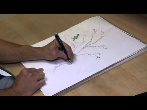 How to Draw a Spooky Halloween Tree