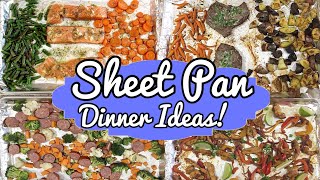 FIVE Sheet Pan Recipes | Easy Dinner Ideas! | Julia Pacheco