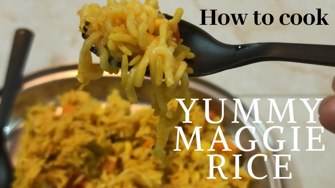 Maggie rice, easy and tasty Maggie dish - YouTube