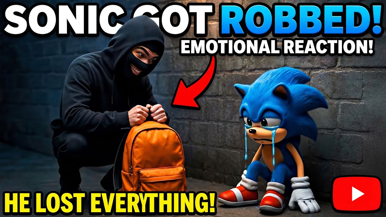 🔥⚡ SONIC THE HEDGEHOG ❤️Sonic Got Robbed 😱 He Lost Everything | Emotional Breakdown Caught on Camera