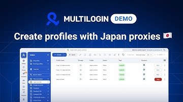 Create browser profiles with Japan built-in proxies