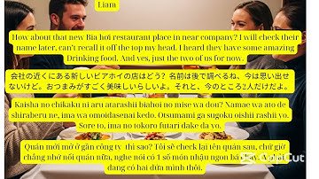 Rủ nhau đi ăn Bia Hơi bằng tiếng Nhật và tiếng Anh 🍻 | Giao tiếp thực tế mỗi ngày