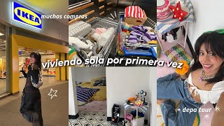 viviendo sola💌amueblando y mudándome a mi depa | depa tour + compras