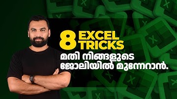 ☑️ Top 8 Advanced Pivot Table Tricks || Excel Malayalam