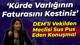 Demli Vekilden Meclisi Sus Pus Eden Konuşma Kürde Varlığının Faturasını Kestiniz