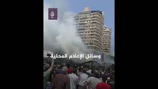 مصر.. حريق يلتهم محالّ في سوق المندرة بالإسكندرية