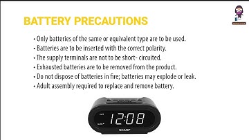 How to Set Up and Use the SHARP SPC476 AccuSet Digital Alarm Clock