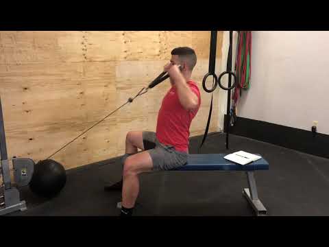 Seated Low Pulley Rope Facepulls