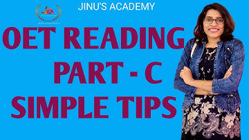 OET READING PART-C SIMPLE TIPS