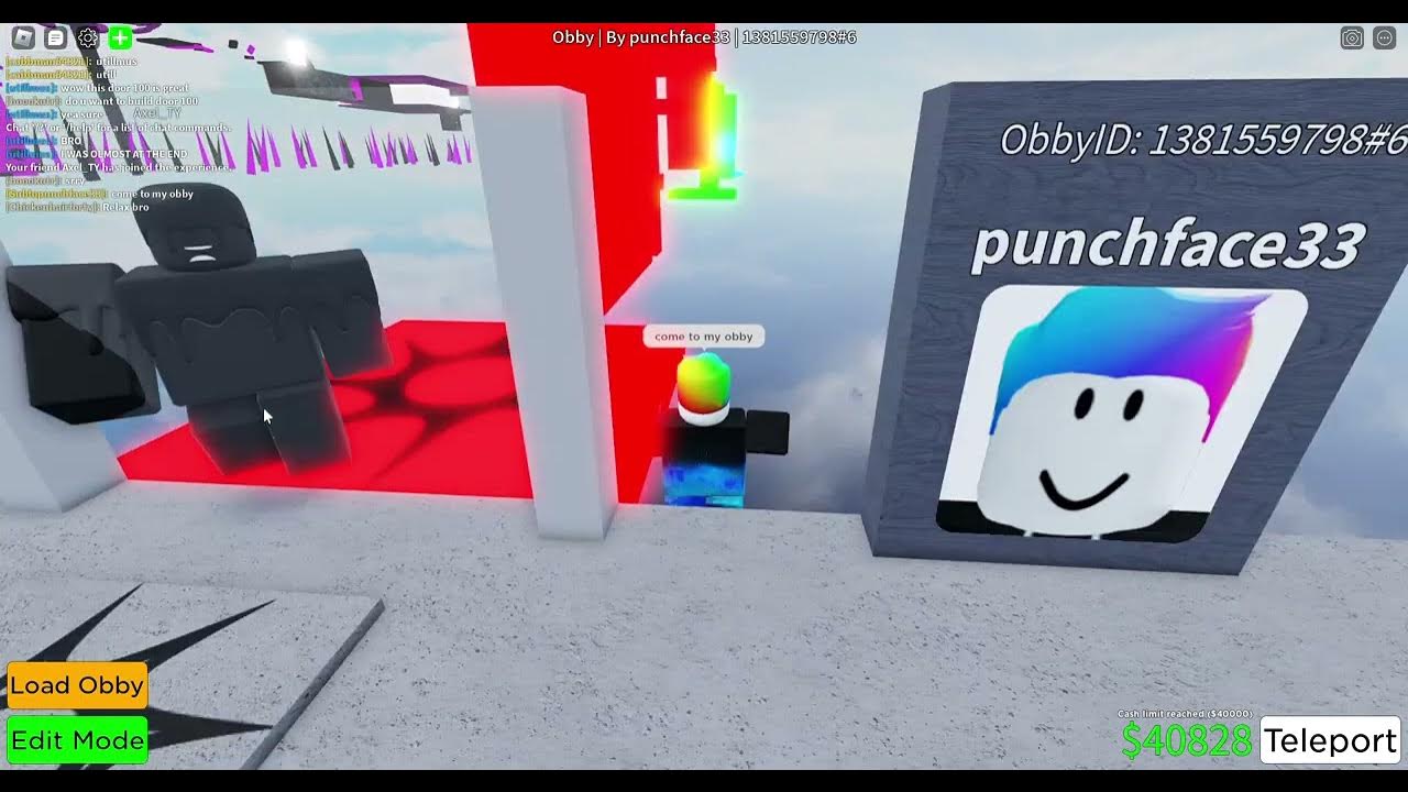Playing wall hops and obby creator YouTube
