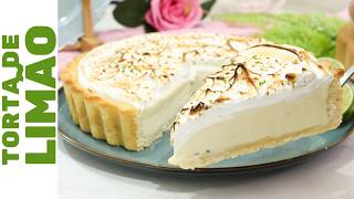 A MELHOR TORTA DE LIMÃO QUE VOCÊ JÁ VIU! SEM GELATINA, SEM CHANTILLY | Super fácil e deliciosa!