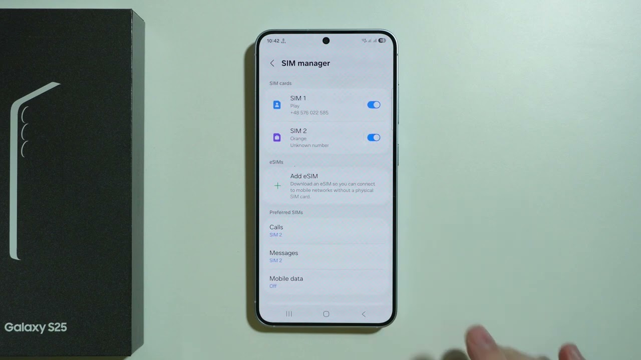 Samsung Galaxy S25: How to Change Preferred SIMs for Calls (Default SIM for Calling)
