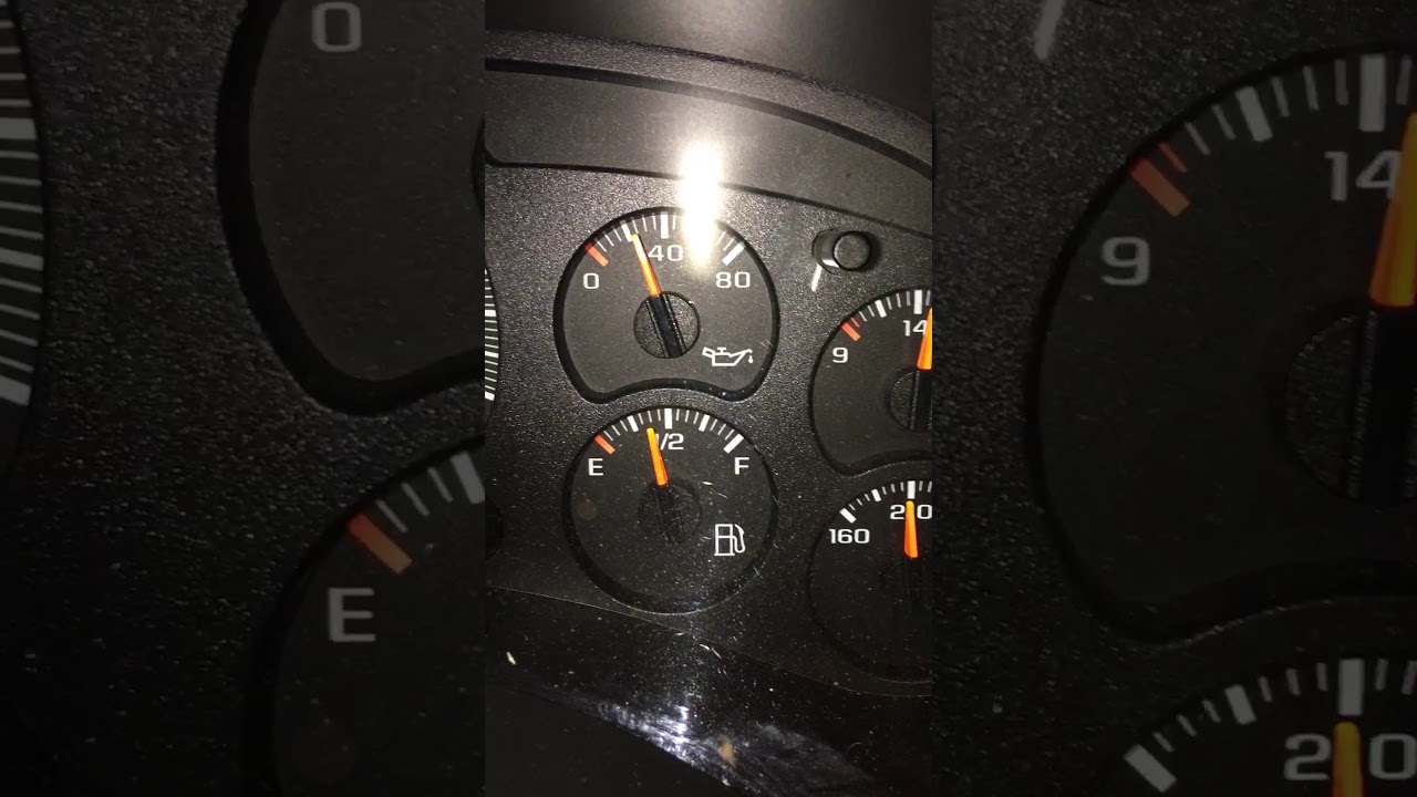 05 Silverado 5.3L mechanical oil gauge vs instrument panel gauge after
