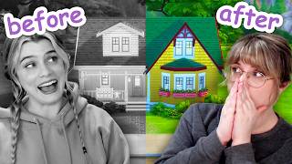 Thumbnail for we tried building a house in black & white in the sims 4