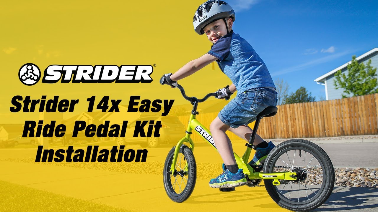 Strider 14X Sport Bicicleta Balance Roja Freno Manual + Pedales