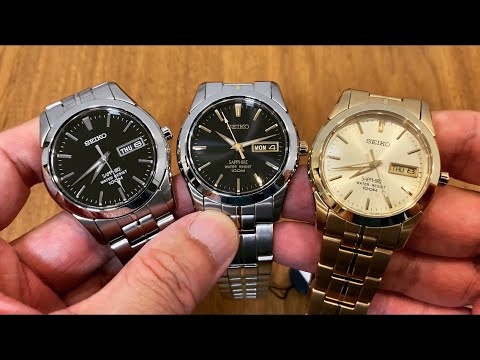 A trio of Seiko ultra-affordable quartz - SGG715P1, SGGA61P1 & SGGA62P1 -  YouTube