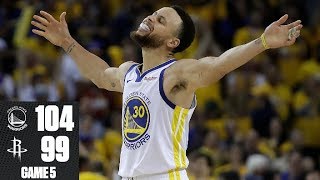 Kevin Durant exits with injury, Warriors prevail vs. Rockets in Game 5 | 2019 NBA Playoff Highlights