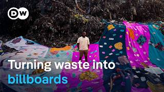 When waste clothes become billboards in Ghana