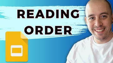 How to set the reading order of Google Slides