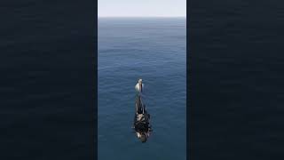 I landed on the Loch Ness Monster in GTA 5 #shorts