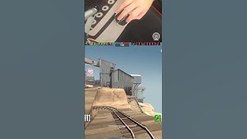 This pyro tried so hard to airblast me off lol #tf2 #teamfortress2 #tf2sniper