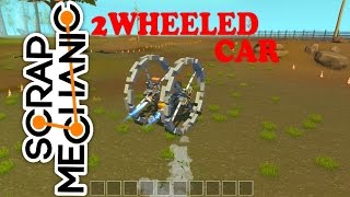 Scrap Mechanic - 2 wheeled vehicle on a race track