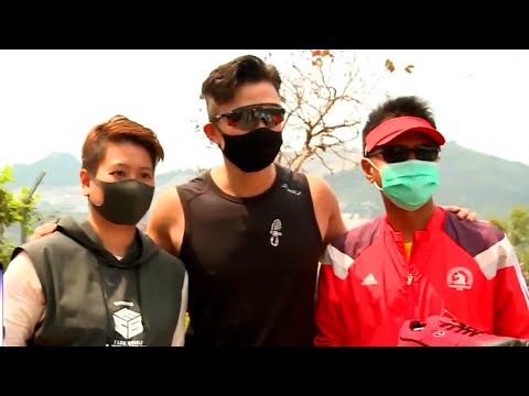 陳山聰與運動達人「大步走」會跑友前先熱身6K！