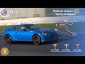 Licence Test | National A-1 | Racing Line: Beginner 1 | Gold 0:16.634