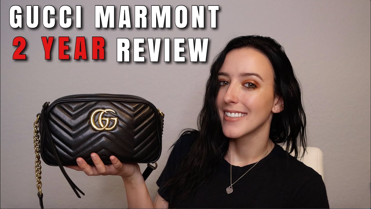 GUCCI MARMONT SMALL SHOULDER BAG 2 YEAR REVIEW [WEAR & TEAR] [GG] 