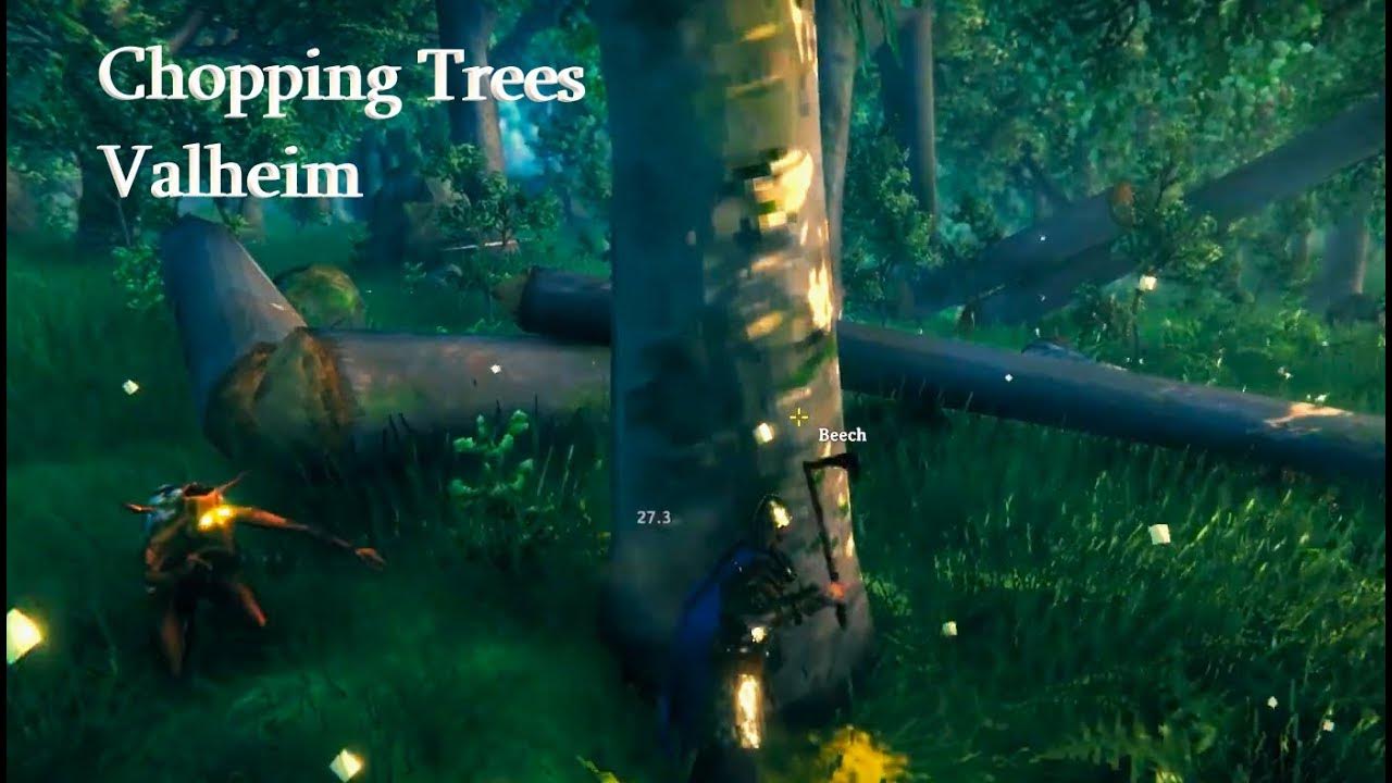How to chop trees correctly Valheim video, not an actual