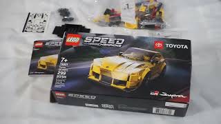 Lego Toyota GR Supra unboxing with progress