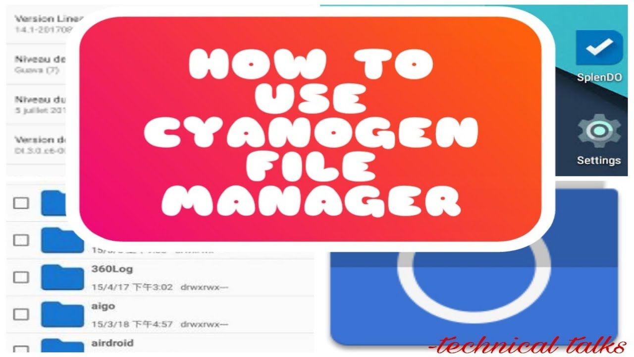 CYANOGEN FILE MANAGER (HOW TO USE) YouTube