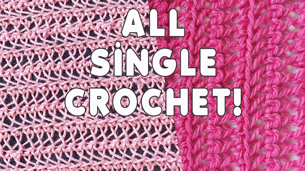 One Tiny Change in Single Crochet - Different Texture!