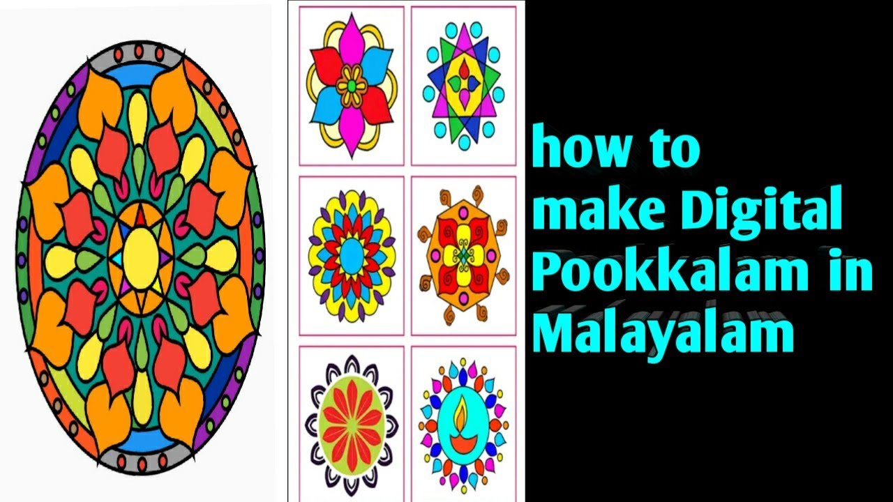 Coding Pookalam Html Code how to make Digital Pookkalam|Malayalam - YouTube