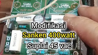 cara modif power Sanken agar bisa suplai tegangan tinggi