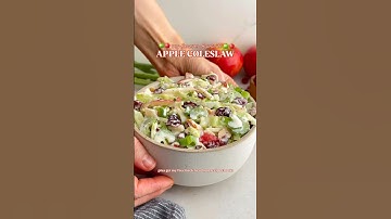 Apple coleslaw! Click the link in my bio and then select the photo to get the recipe ❤️