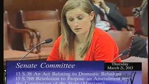 RI State Senate Marriage Equality Hearings 152 Pau...