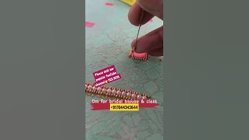 @Designerdress1 aari work for beginners in tamil || ari tutorial || maggam work basics || aari class 1