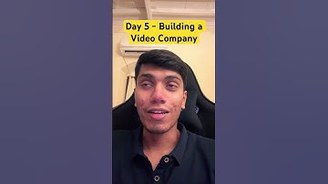 Day 5 of Building a Video Company #entrepreneurship #buildinpublic #startup