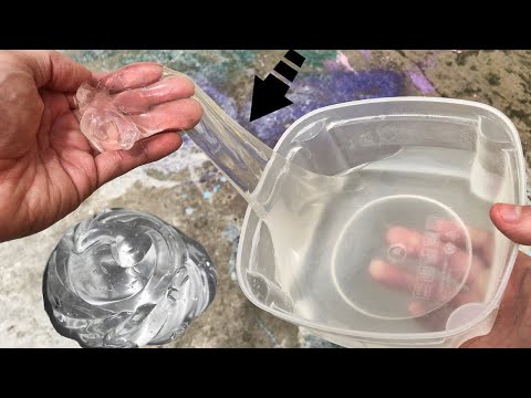 1 Dakikada Şeffar Water Slime 💦 Nasıl Yapılır Tutkalsız Slime 💦
