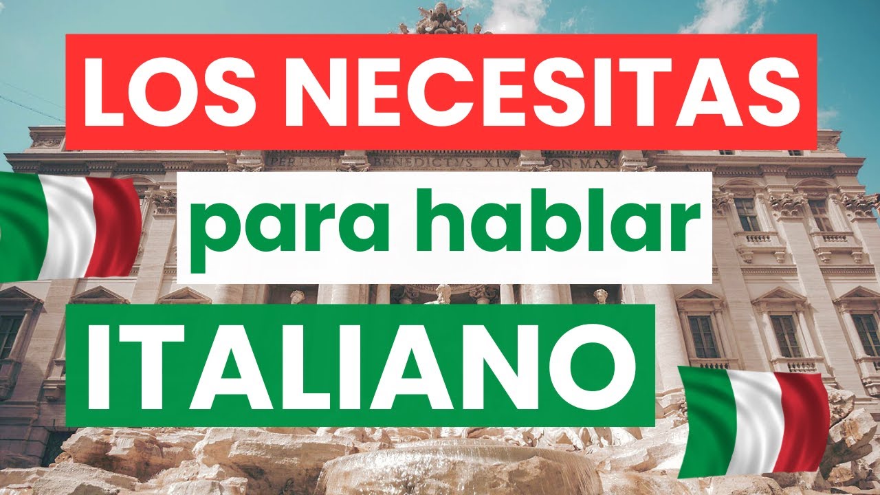 Los VERBOS en ITALIANO para PRINCIPIANTES ✅