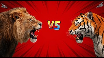 Lion vs Tiger – The Ultimate Battle! Who Would Win? 🦁🐅 #animals #tiger #lion