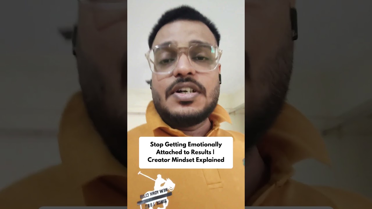 Stop Getting Emotionally Attached to Results 😔 Creator Mindset Explained